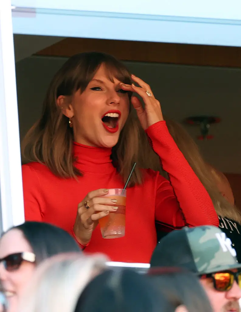 Swift was said to have been focused on the game (Photo by Jamie Squire/Getty Images)