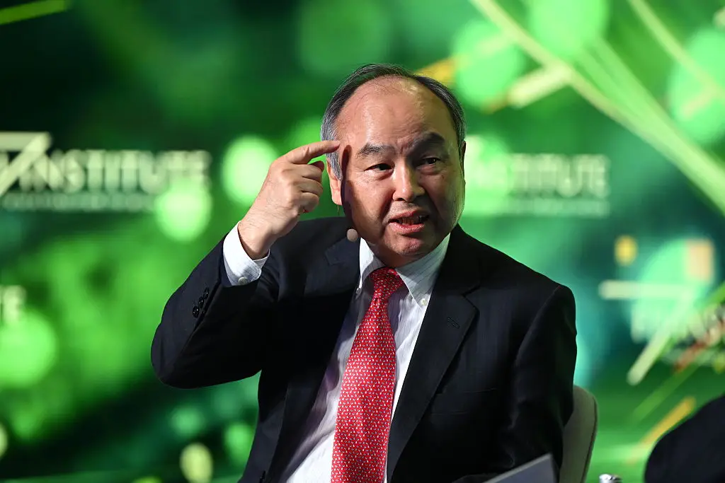 AI investments have seen Masayoshi Son's wealth almost double (Akio Kon/Bloomberg via Getty Images)