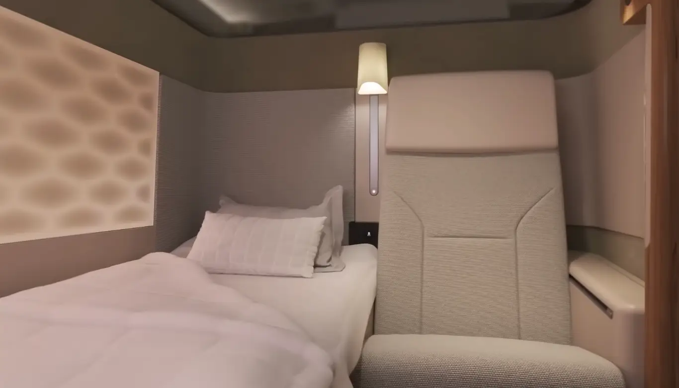 First class on the Qantas 22 hour flight (Qantas)