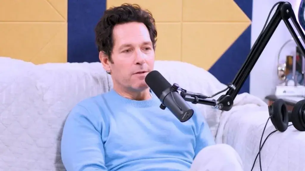 Paul Rudd claimed that airplane mode is 'nonsense'. (@rickglassman / YouTube)