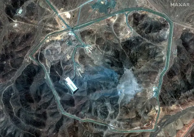 Satellite images of the Fordow site show a different picture (Maxar Technologies)