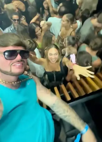 The star is in permanent party mode in the Ibiza (TikTok/officialjackkay)