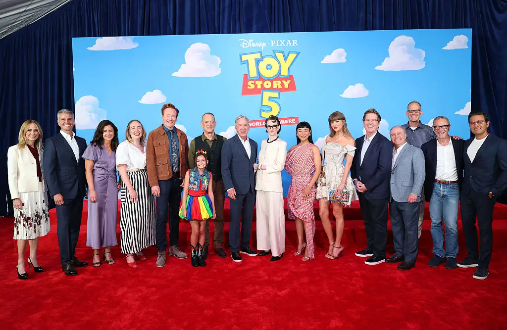 The cast of Toy Story 5 (Kevin Mazur/Getty Images for for TAS Rights Management)