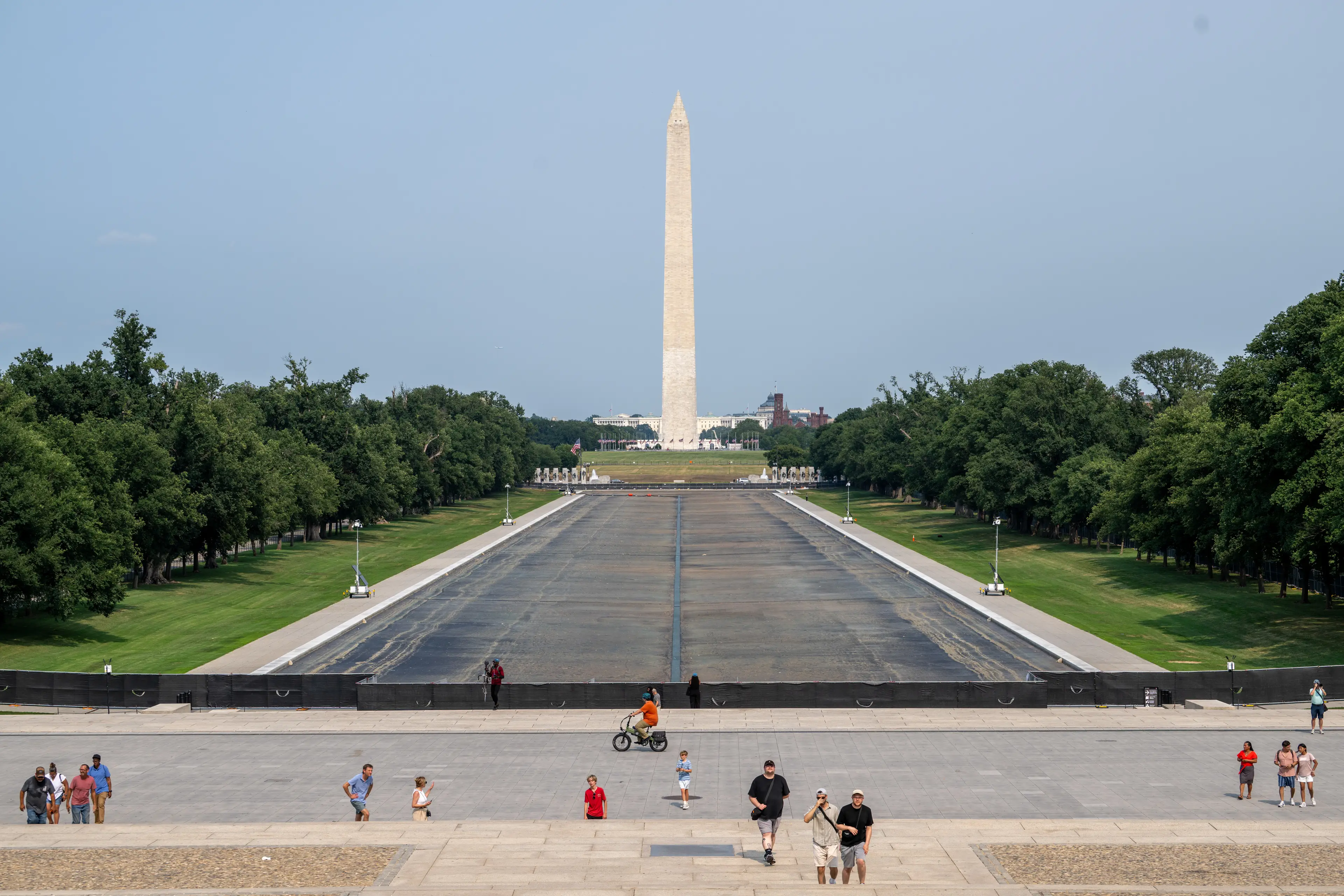 The pool has since been drained (Daniel Heuer/Bloomberg via Getty Images)