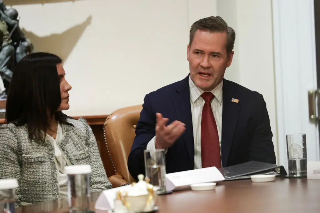 Mike Waltz has taken responsibility for adding Goldberg to the chat (Win McNamee/Getty Images)