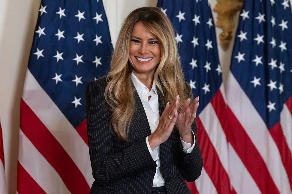 Melania posted the response on X (Anna Rose Layden/Getty Images)