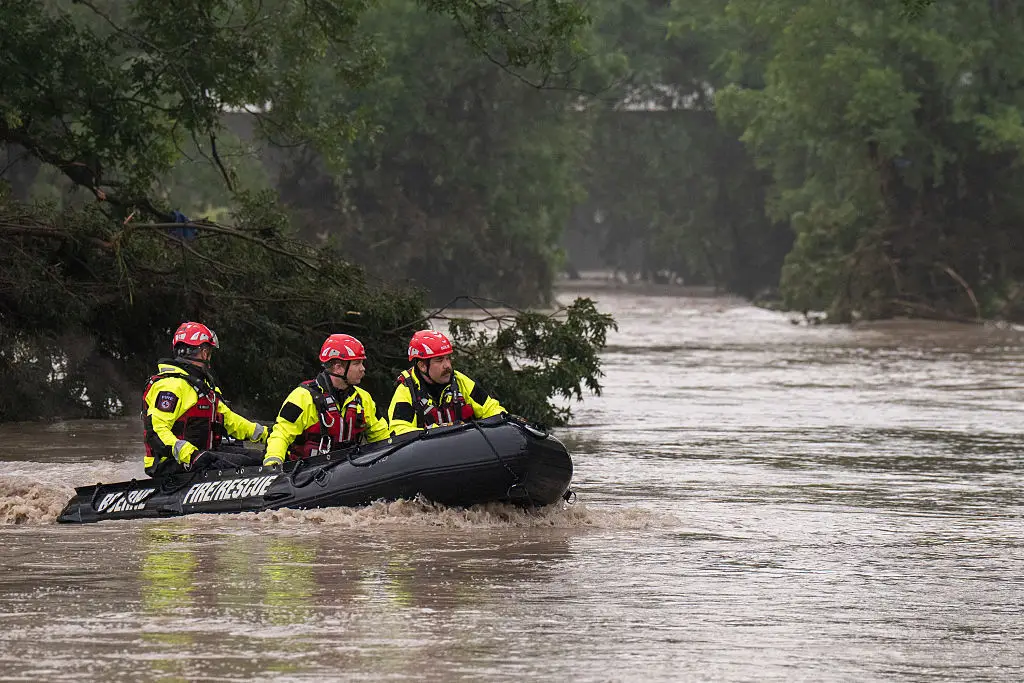 Rescue efforts for potential survivors - including children part of a summer camp - are continuing (Eric Vryn/Getty Images)