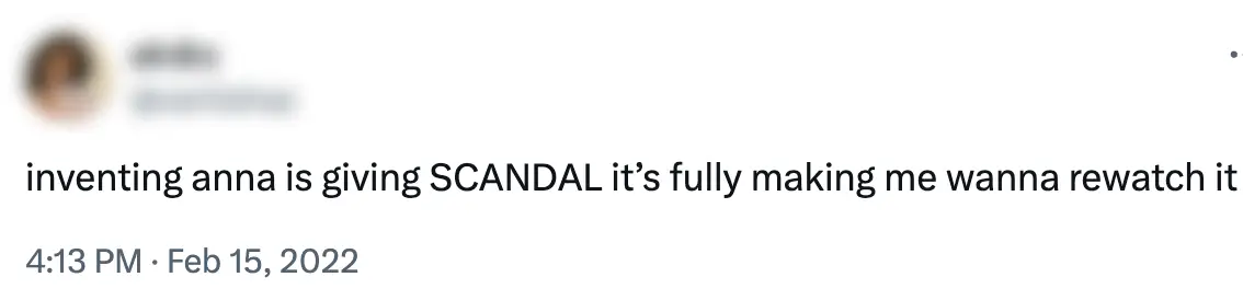 Netflix users can't get enough of the series. (X)