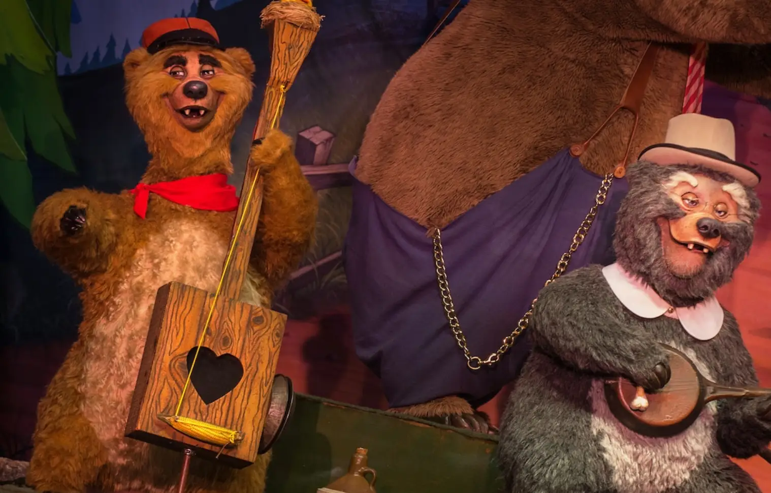 The Country Bear Jamboree is made up of 16 bears. (Disney World)