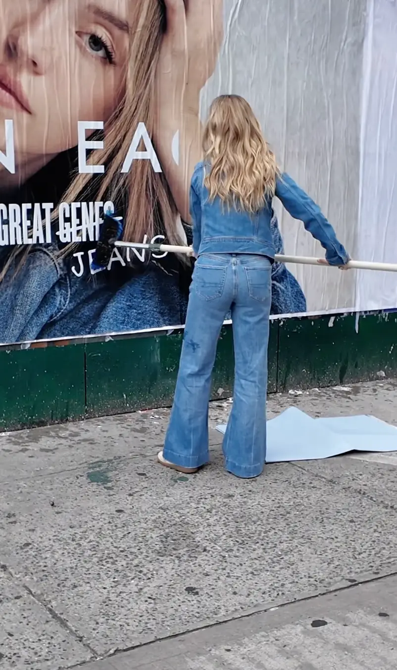 Sydney Sweeney's latest brand campaign with American Eagle hasn't sat well with viewers online (American Eagle)