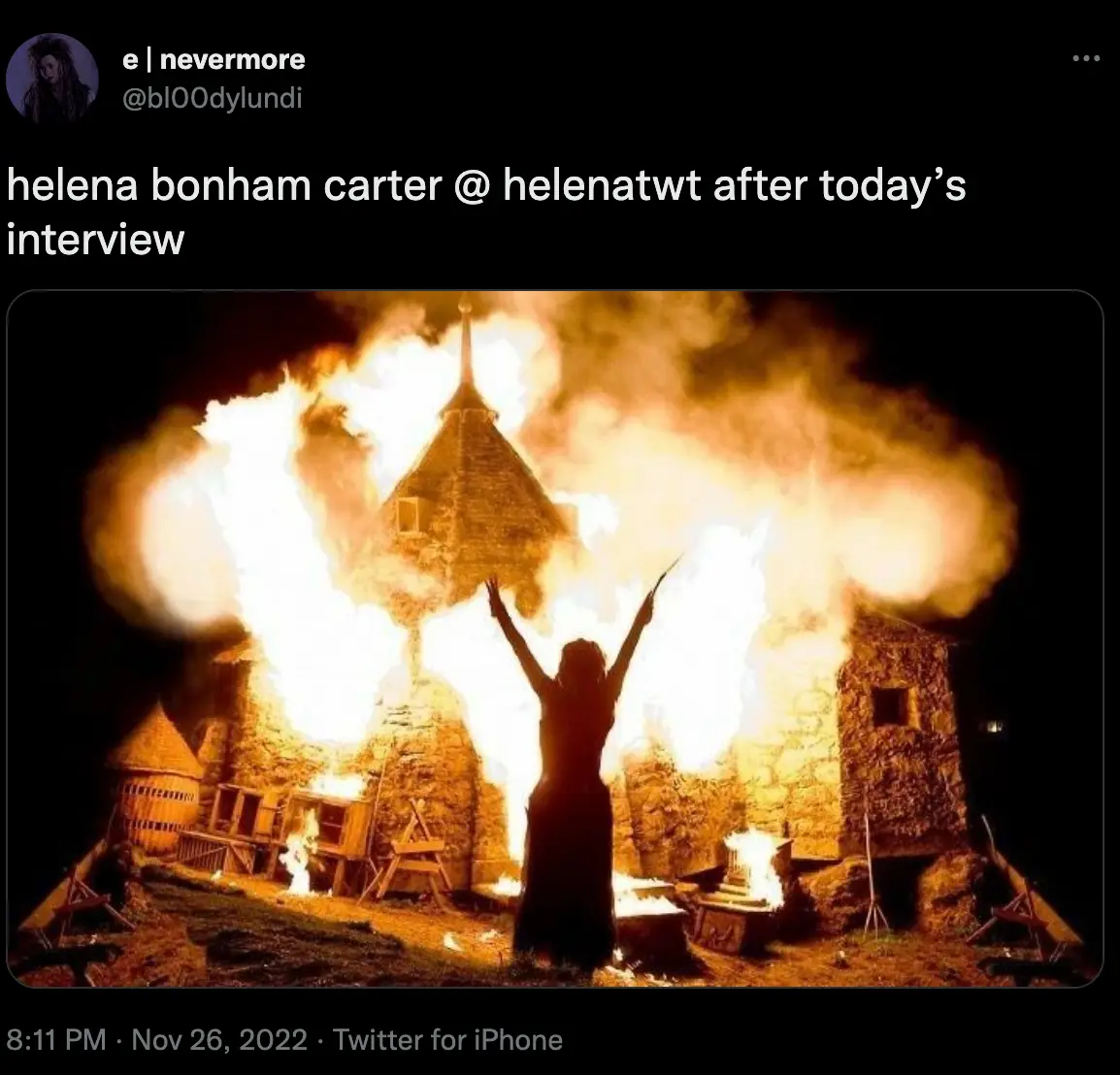 Bonham Carter has faced backlash online for defending Rowling and Depp.