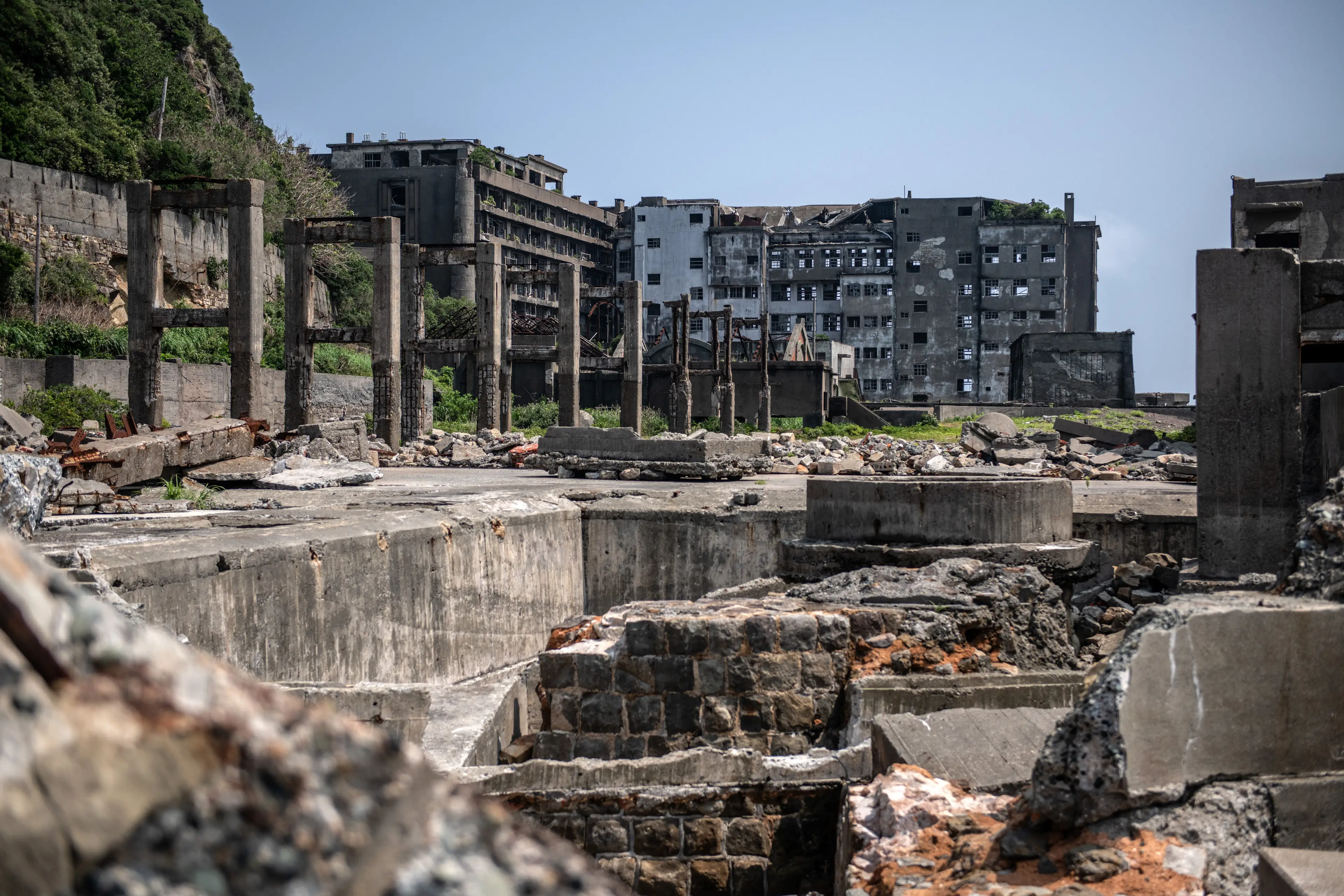 Hashima Island is now an abandoned ghost town (Carl Court/Getty Images)