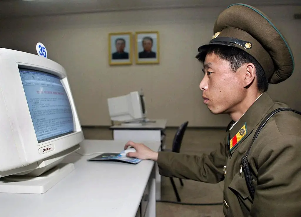 North Korean citizens are limited to a heavily censored internal network instead of the global internet. (Photo by GOH Chai Hin / AFP via Getty Images)