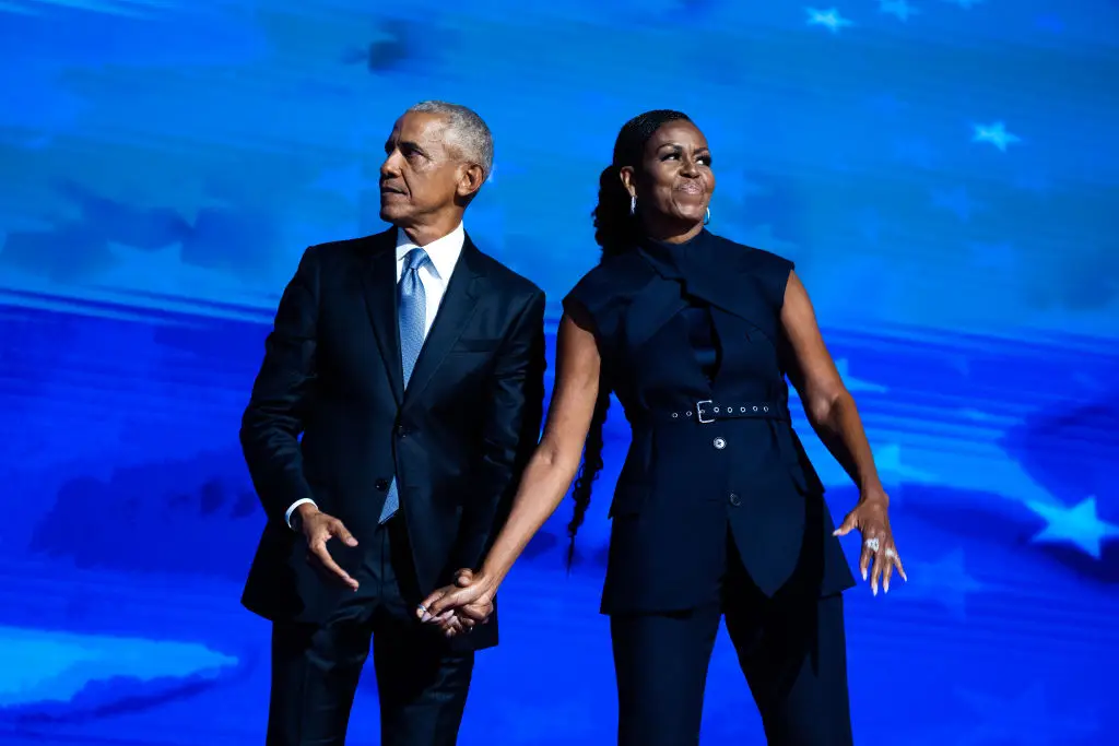Barack Obama has addressed the racist video posted by Trump of himself and Michelle (Tom Williams/CQ-Roll Call, Inc via Getty Images)