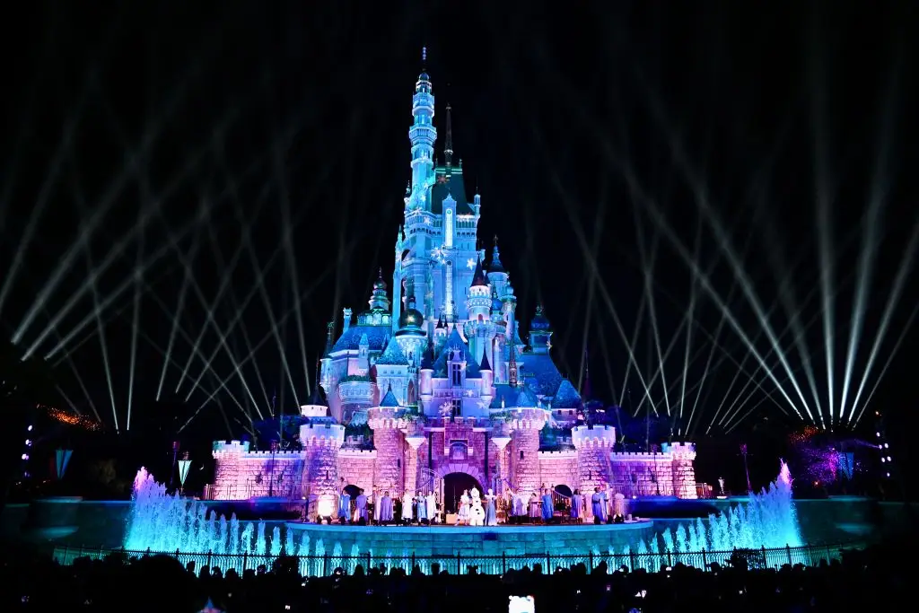 The family were visiting a Disney resort. (Li Zhihua/China News Service/VCG via Getty Images)