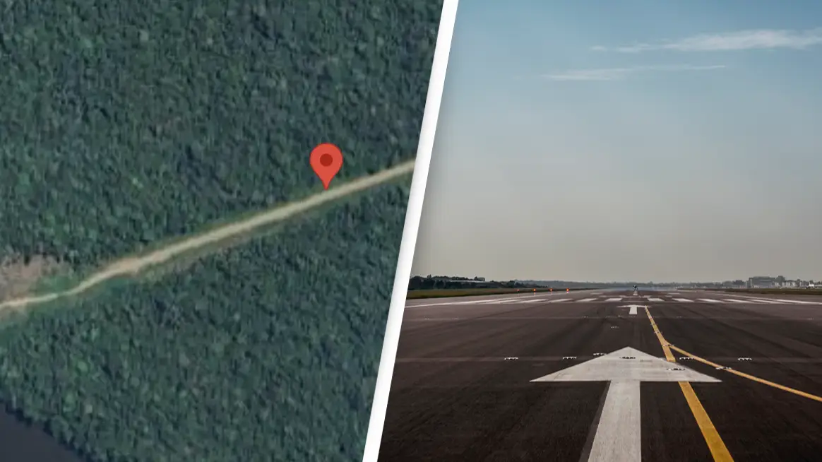 People left baffled after discovering isolated ‘runway’ in the middle of jungle on Google Maps