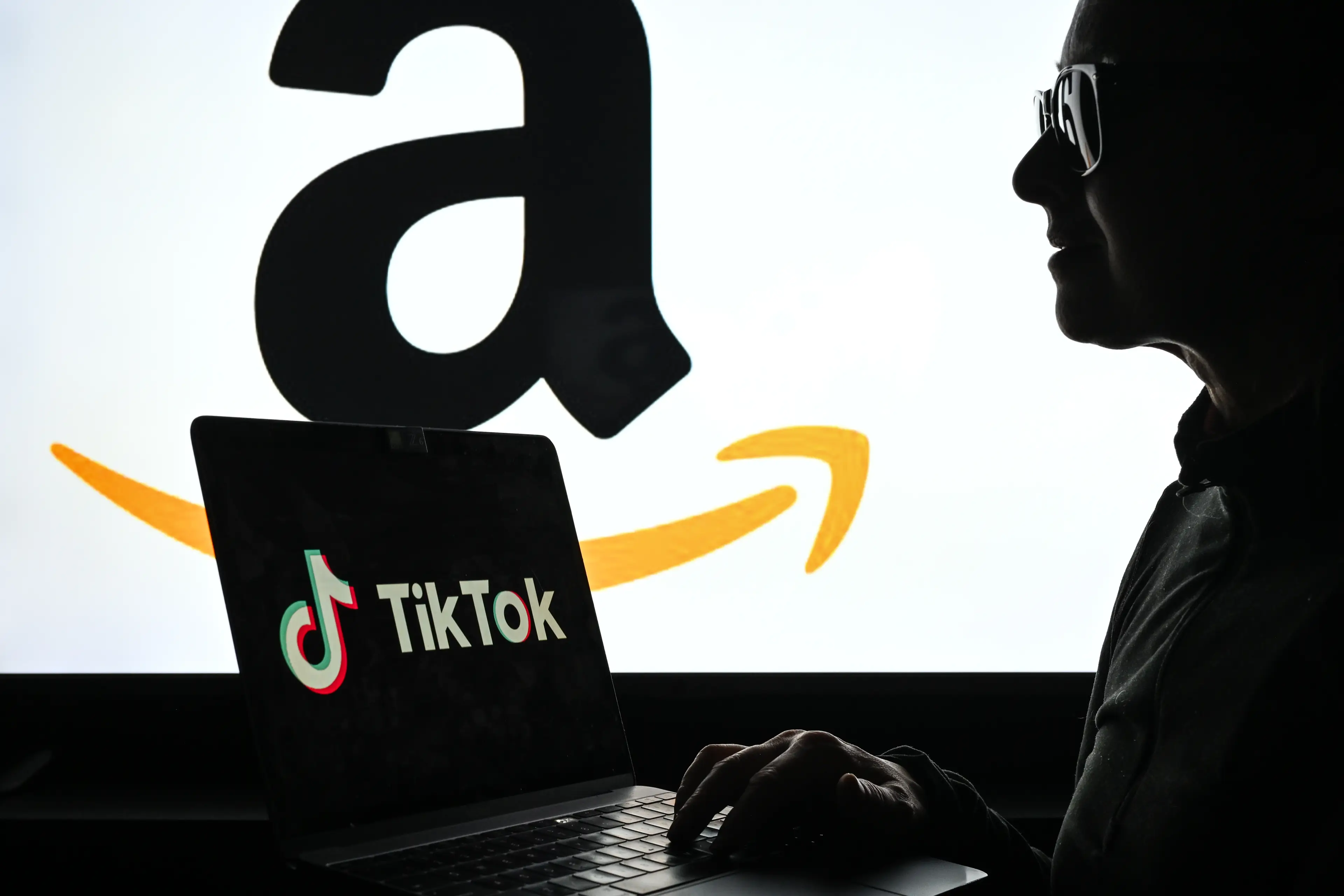 Amazon has reportedly put a bid in for TikTok (Artur Widak/NurPhoto via Getty Images)