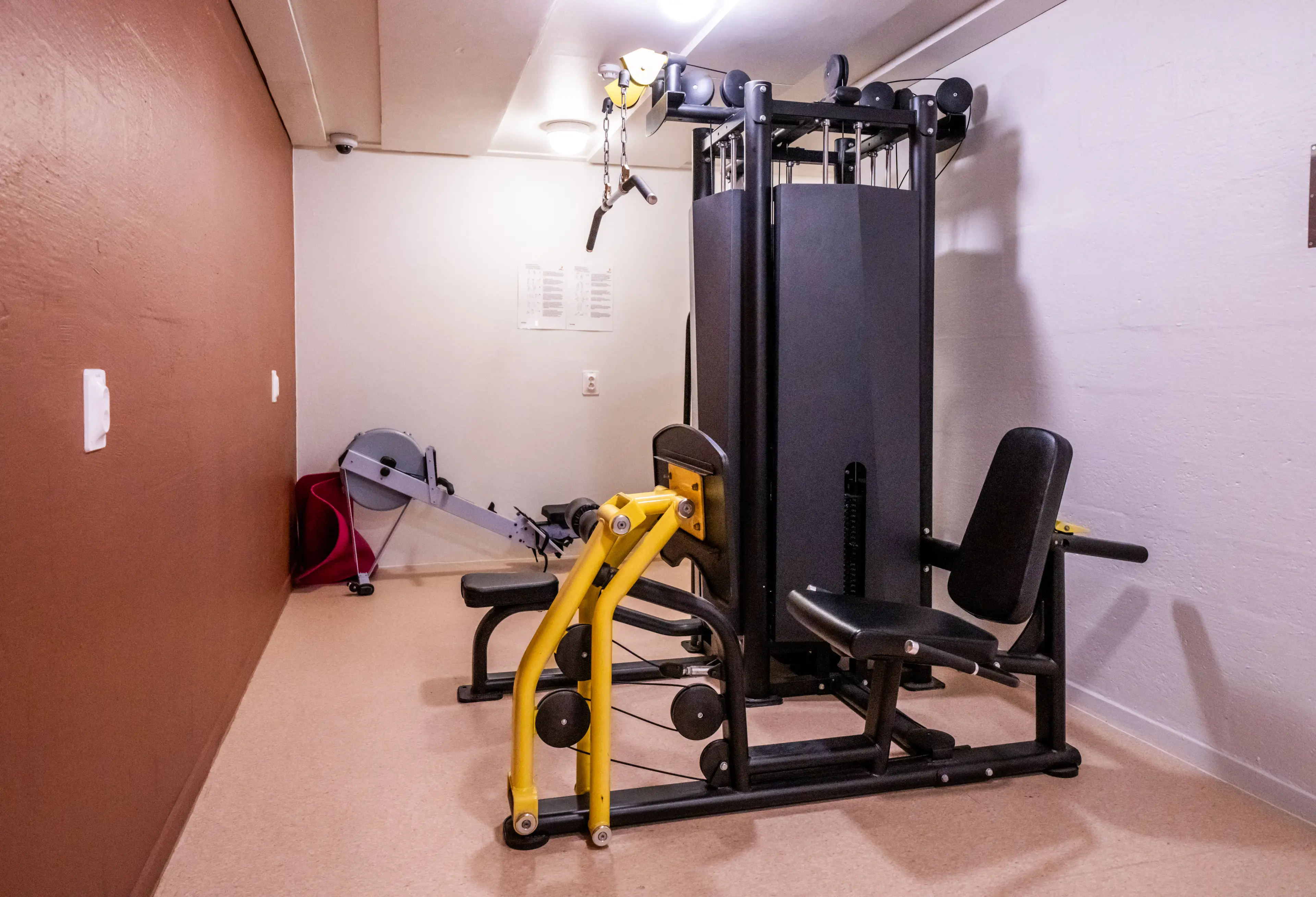 There is also a gym at the facility (OLE BERG-RUSTEN/NTB/AFP via Getty Images)) 