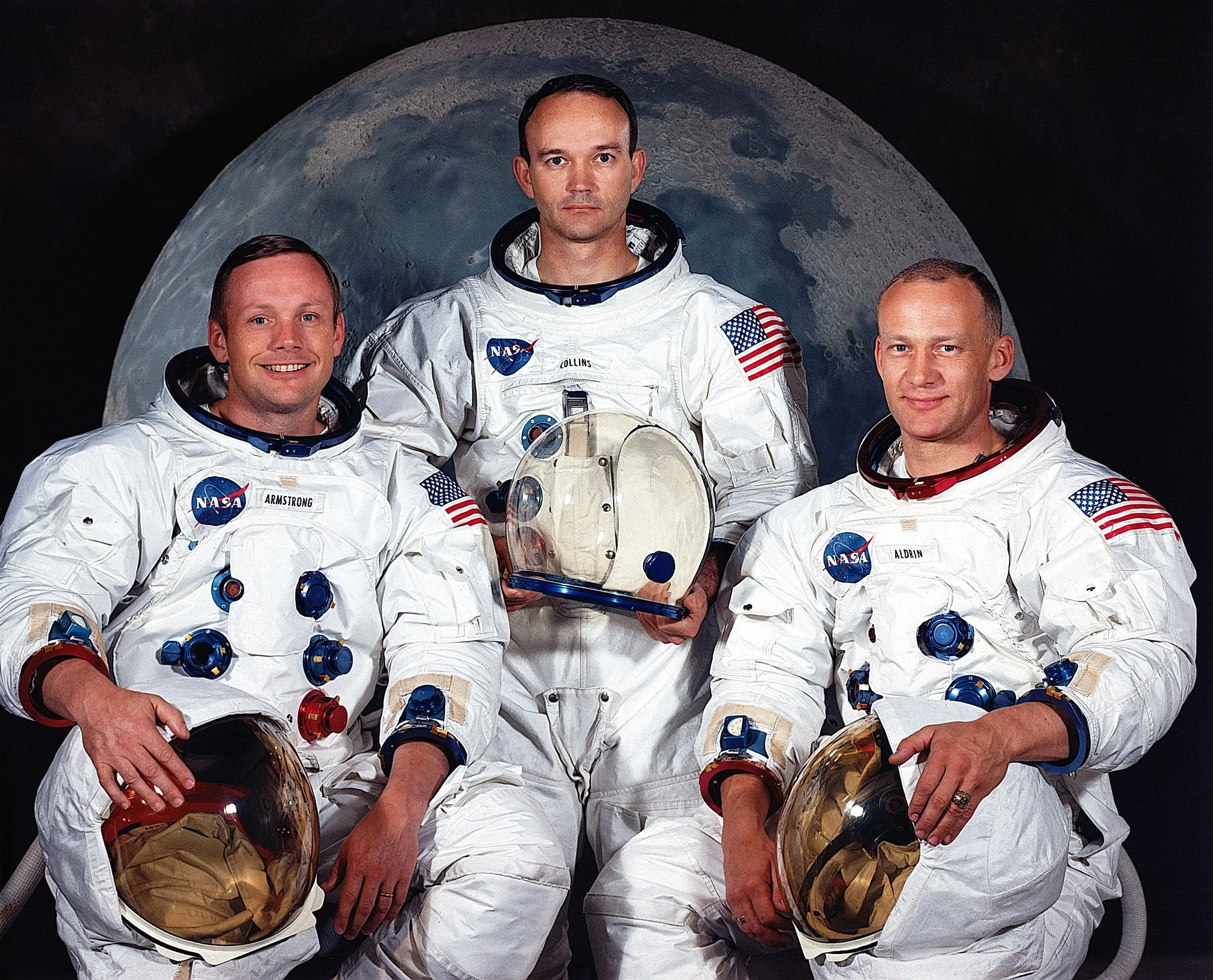 Aldrin, Armstrong and Collins worked together on Apollo 11. (NASA/Newsmakers)