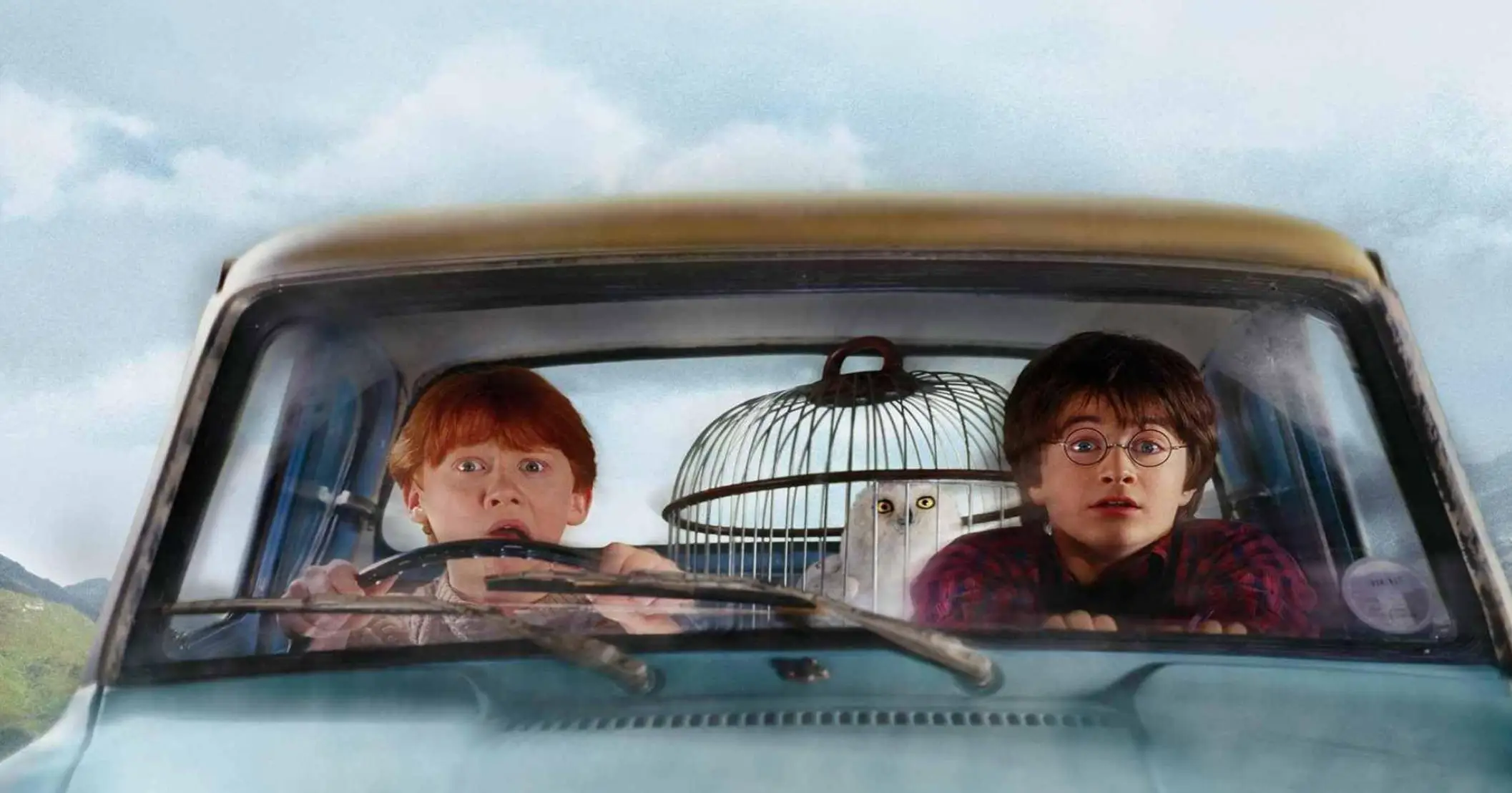 Radcliffe and Ron Weasley star Rupert Grint in 2002's The Chamber of Secrets (Warner Bros)