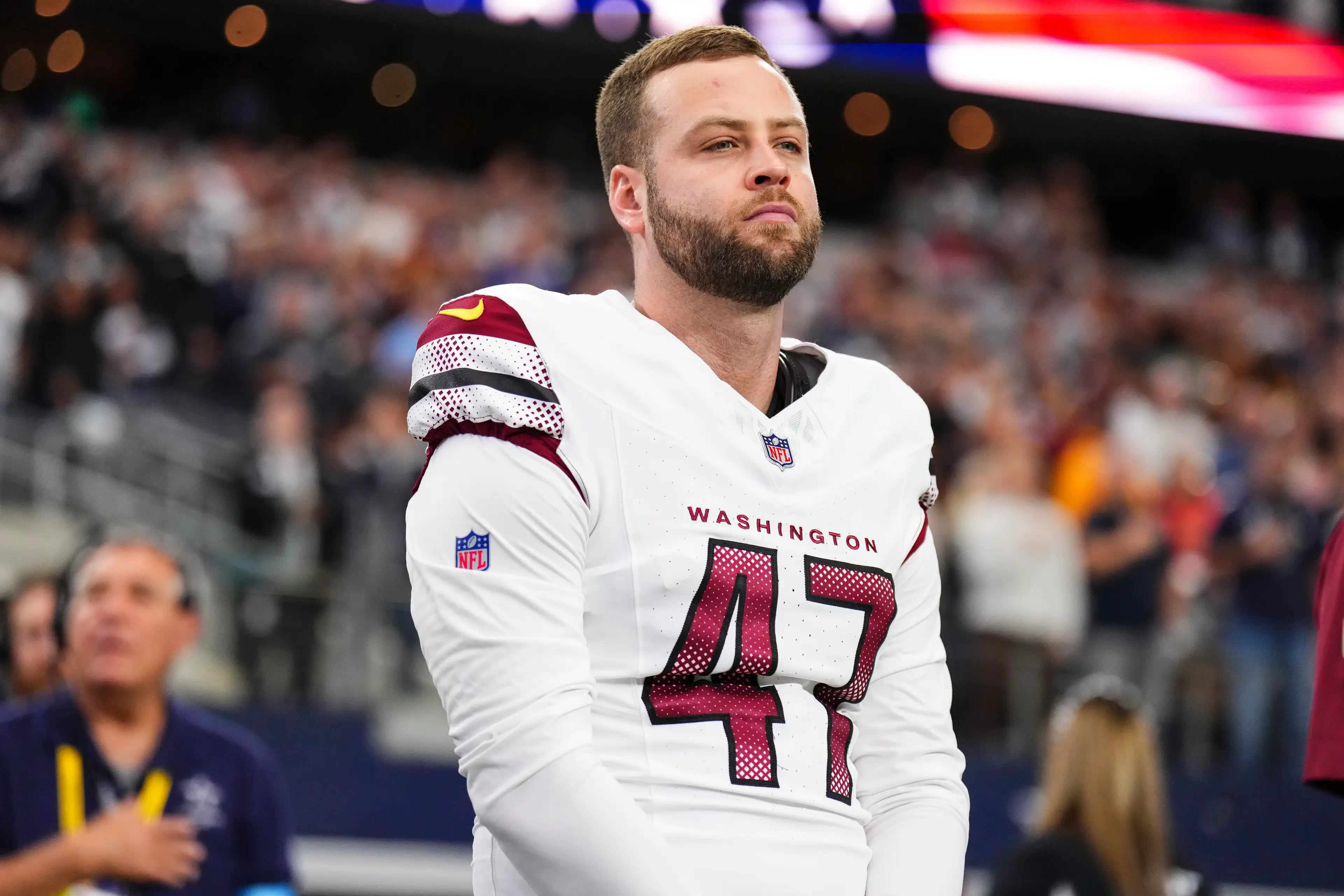 Zane Gonzalez signed with the Washington Commanders last year (Cooper Neill/Getty Images)