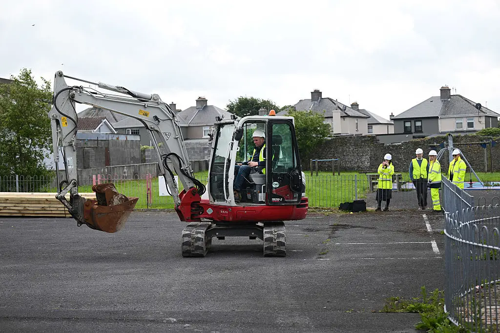 Work began on the excavation of the former Bon Secours Mother and Baby Home site in Tuam (Charles McQuillan/Getty Images)