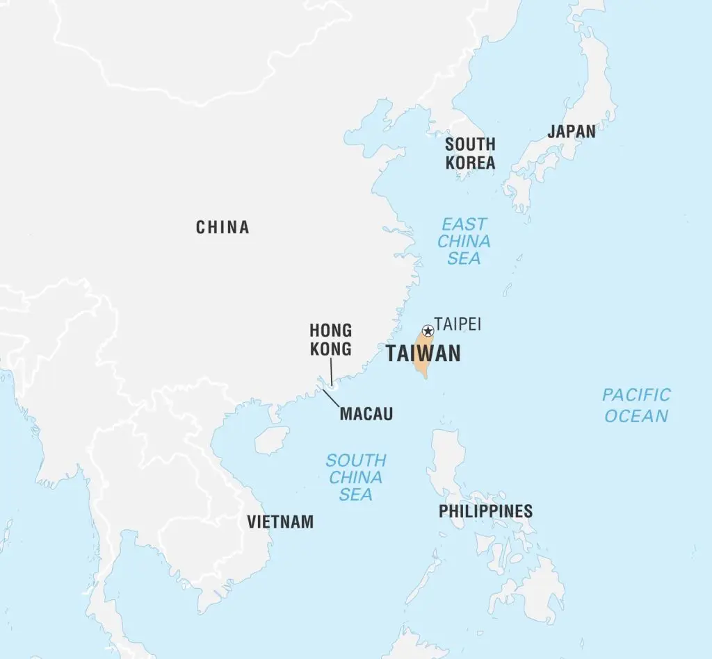 Taiwan could be a flashpoint between the US and China (Encyclopaedia Britannica/Universal Images Group via Getty Images)