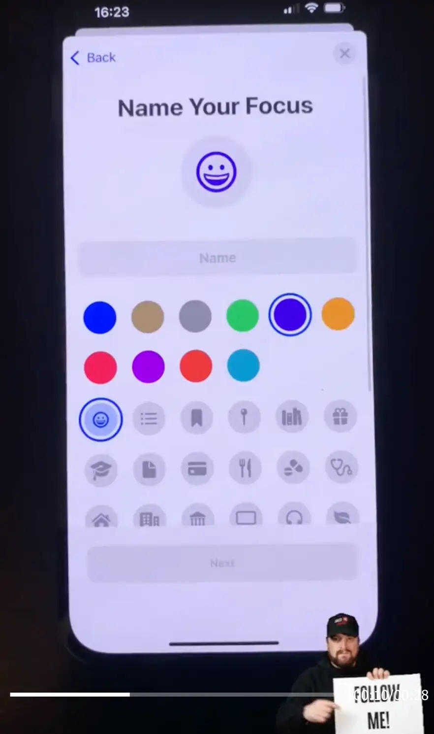 You can create your own 'focus' setting.