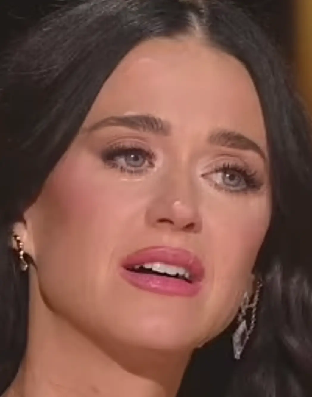 It was an emotional exit for Katy Perry. (ABC)