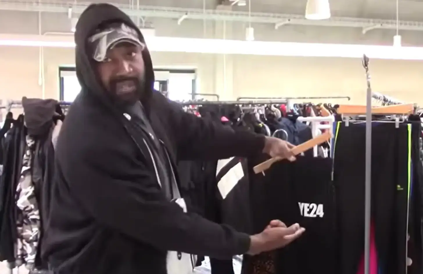 It comes shortly after Ye announced his presidential bid while being filmed showcasing ‘Ye 2024’ merchandise.