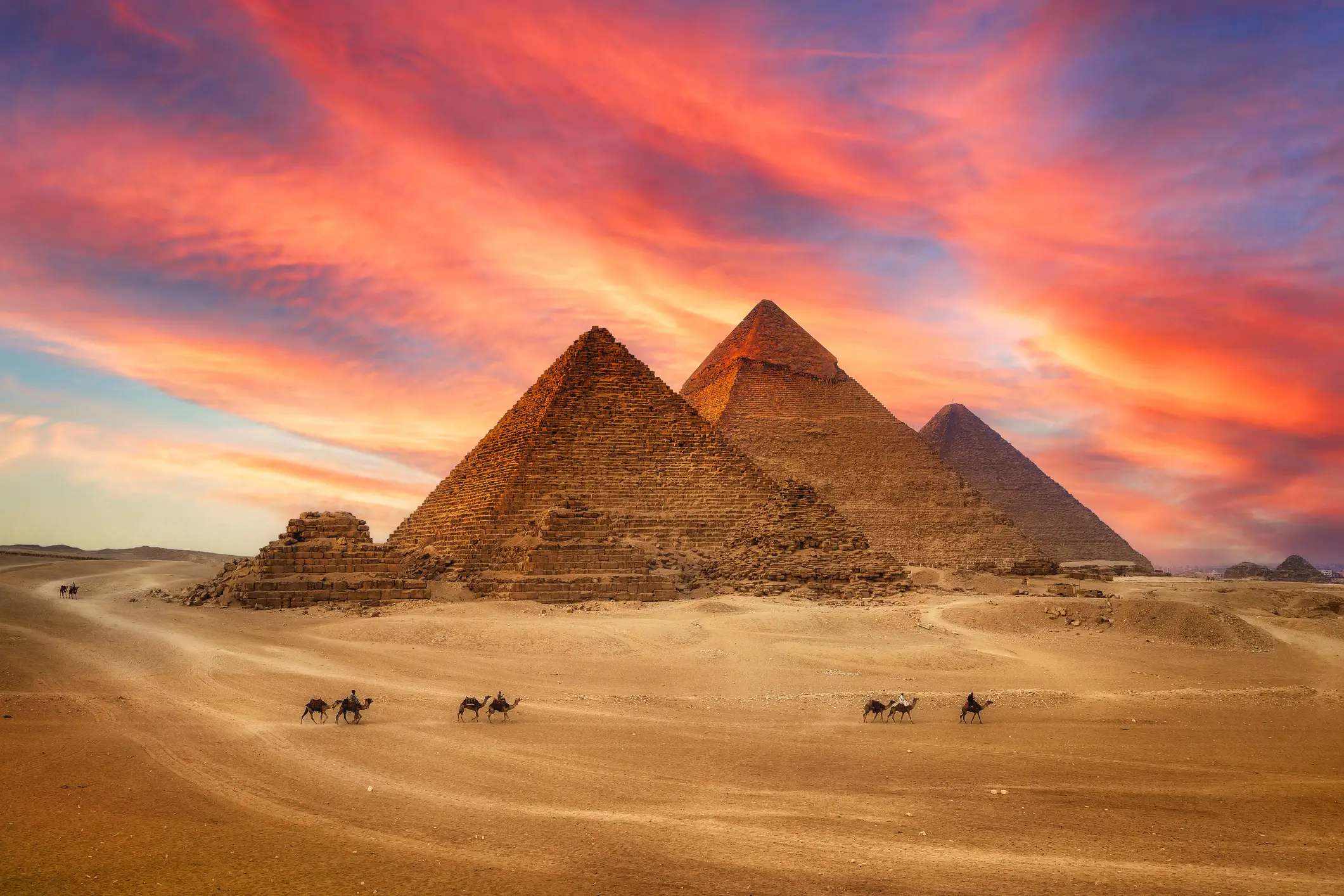 The size of the pyramids can also trigger anxiety (Getty Images)