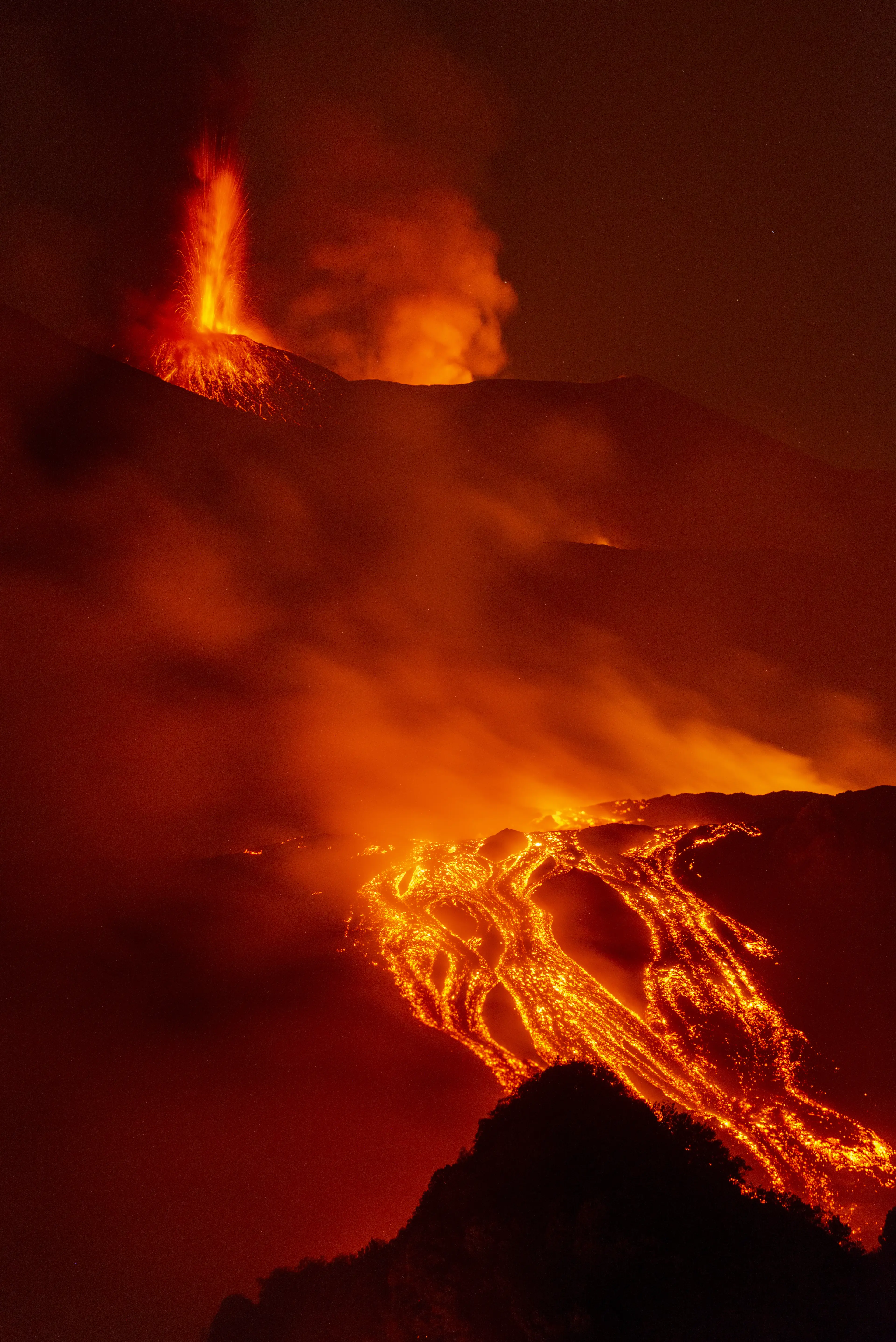 The explosive visual spectacle has caused some visitors to gamble with their lives (Salvatore Allegra/Anadolu via Getty Images)
