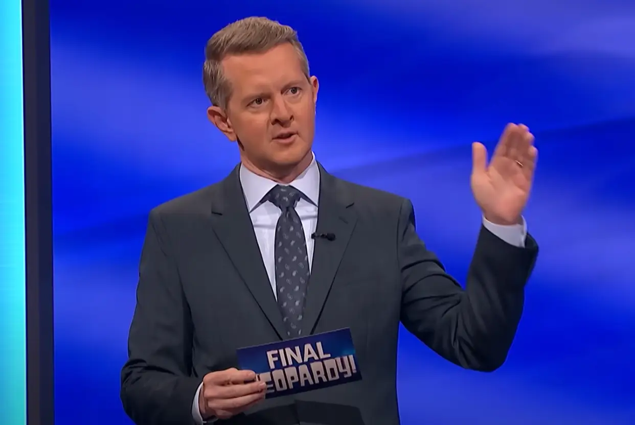 Host Ken Jennings was quick to make a joke. (NBC)