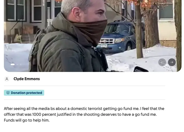 The current GoFundMe description (GoFundMe)