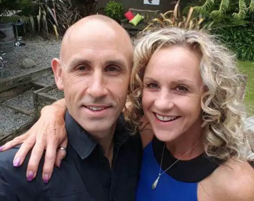 Maria Packe-Leonard, pictured with her husband John, died in July (Give A Little)