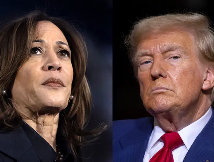 Donald Trump and Kamala Harris are battling it out for the keys to The White House (Bill Pugliano/Getty Images)