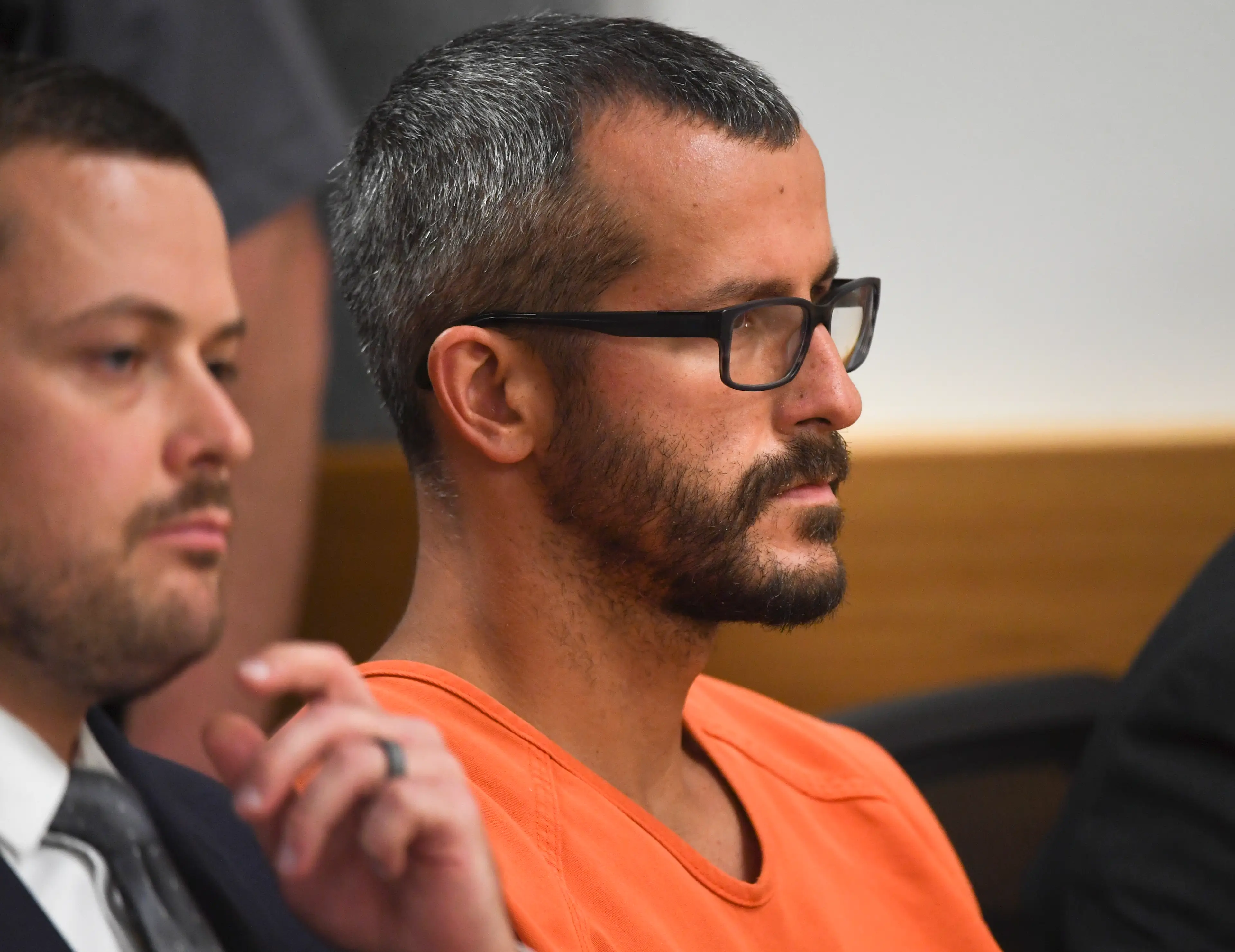 Chris Watts was sentenced to life in prison without parole for the murders of his wife and two children (Pool/Getty Images) 