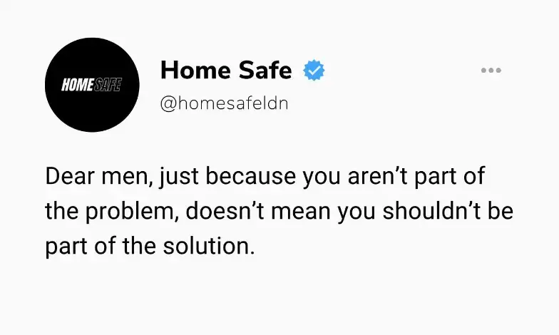 Match wants all men to get involved in the 'solution' of women feeling safer.