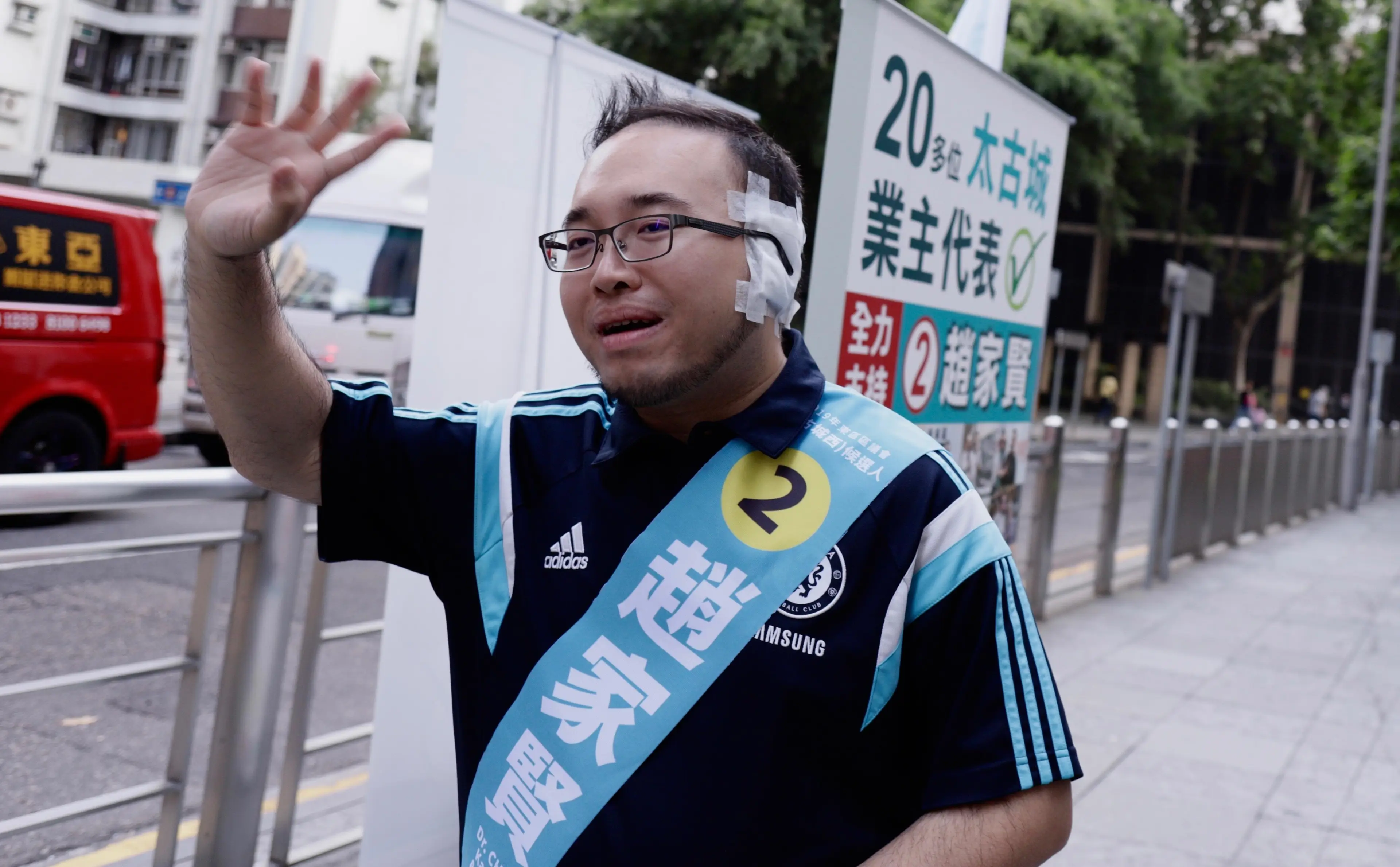 Andrew Chiu Ka-yin in 2019 following the incident.