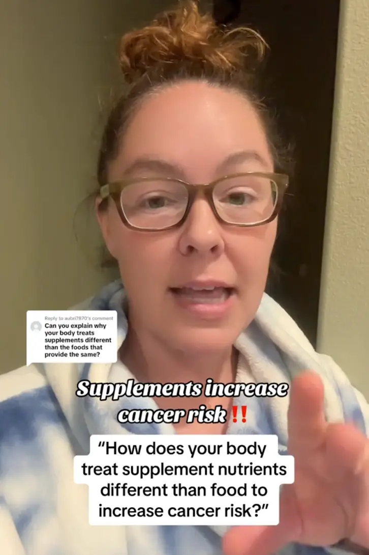 Not everyone agreed on the dieticians advice, however (TikTok/@oncology.nutrition.rd)