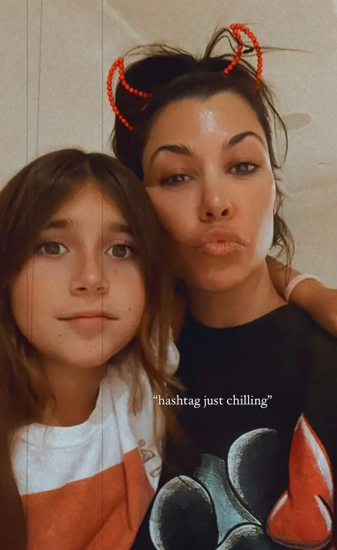 Kourtney with daughter Penelope (Instagram/@kourtneykardash)