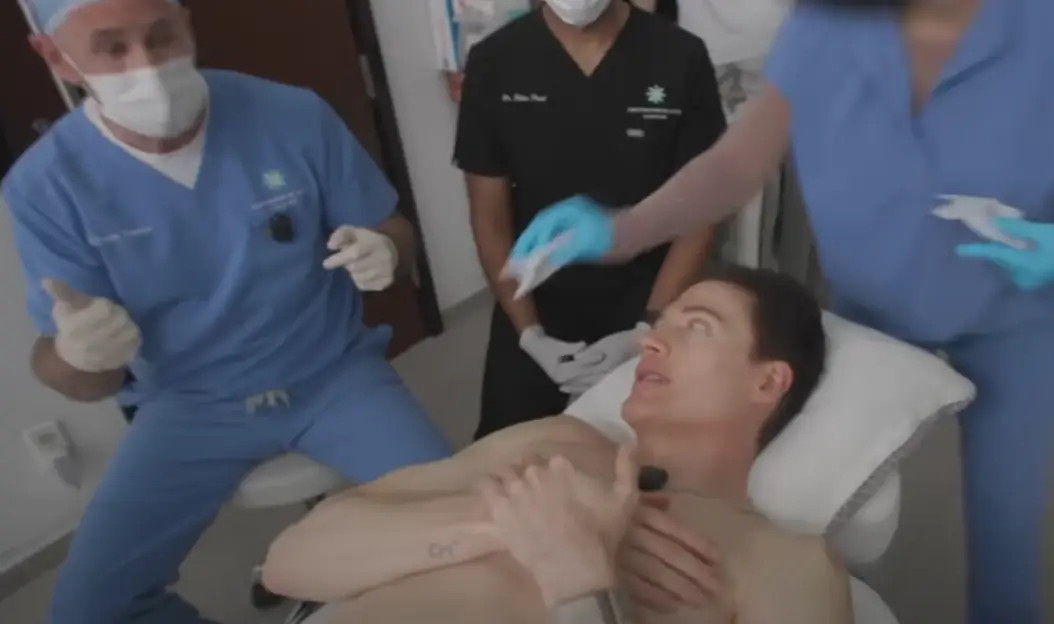 Johnson is trying to reverse his biological age to 18. (YouTube/Bryan Johnson)