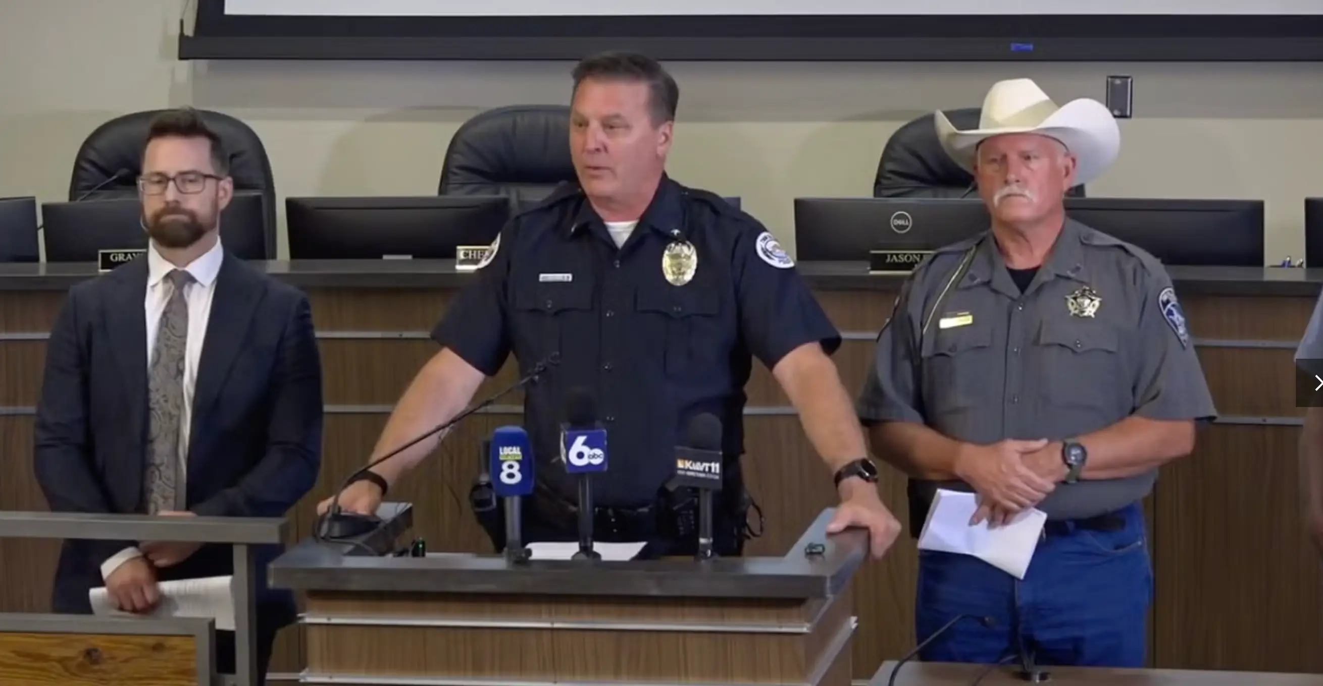 Twin Falls Police Chief Matthew Hicks spoke out in a press conference (City of Twin Falls)