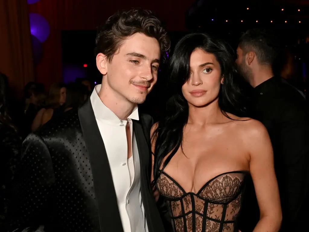 Kylie Jenner, pictured with current boyfriend Timothée Chalamet, has started to open up to fans about the cosmetic work she's undergone (Dave Benett/VF25/WireImage for Vanity Fair)