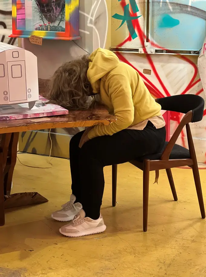 Police broke into a locked art gallery in London due to 'concerns for the welfare of a person'.