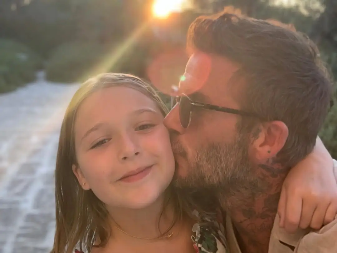 Harper attempted to see her big brother just weeks ago. (@davidbeckham/Instagram)
