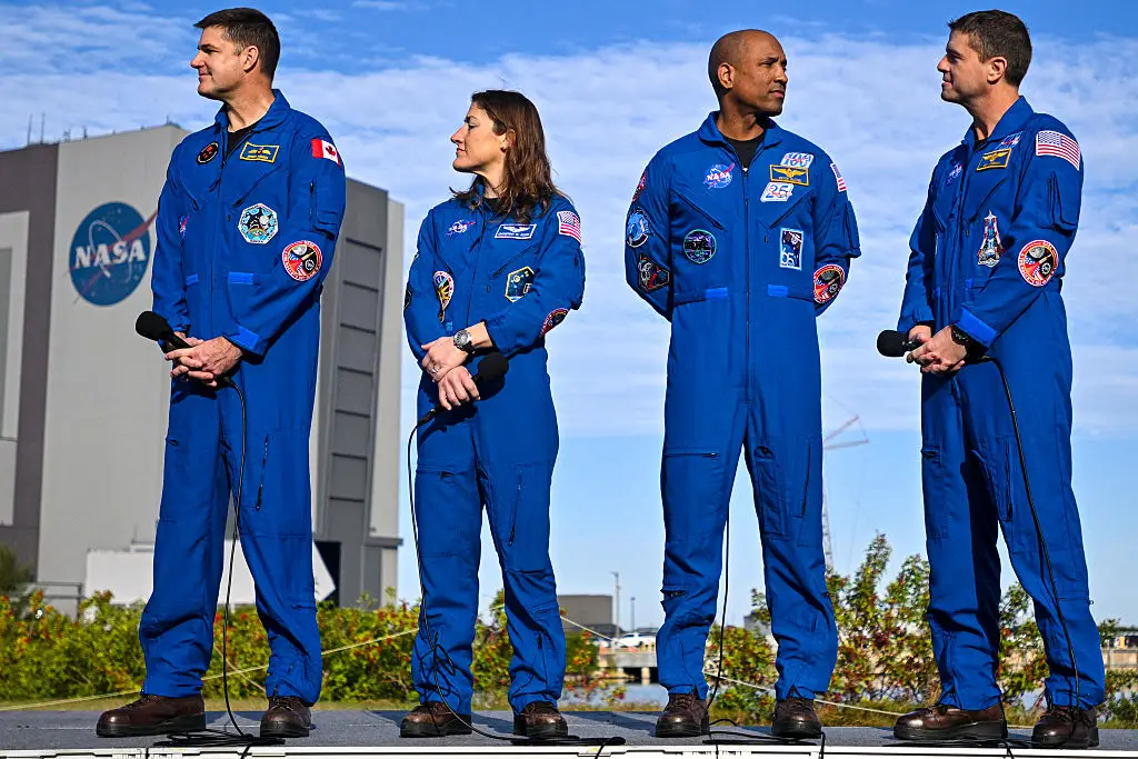 Jeremy Hansen, Christina Koch, Victor Gloverand and Reid Wiseman will become the first humans to ever fly around the Moon as part of NASA's Artemis II mission (Miguel J. Rodriguez CARRILLO / AFP via Getty Images)