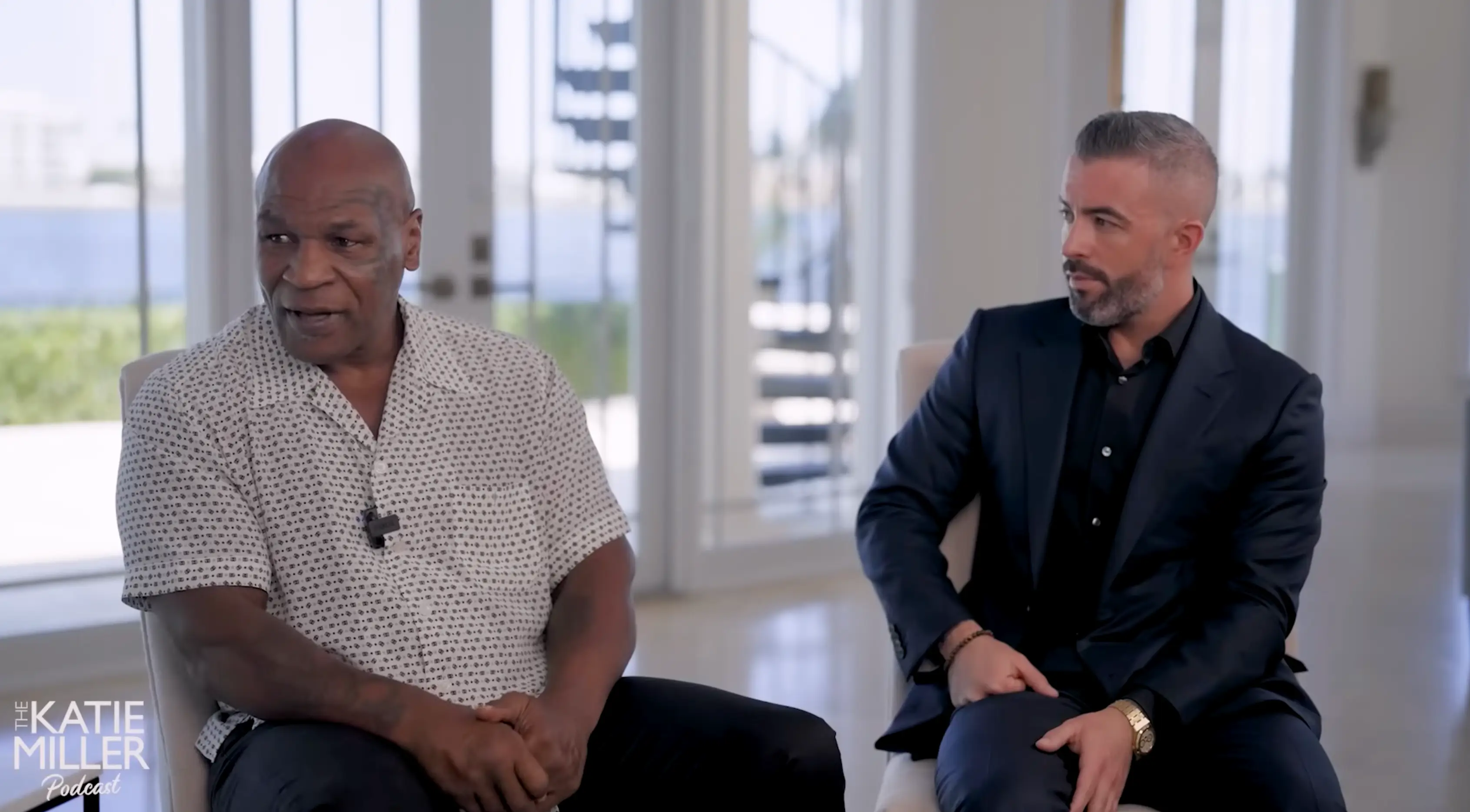 Mike Tyson admitted to taking fentanyl for toe pain during a podcast appearance this week (YouTube/Katie Miller Podcast)