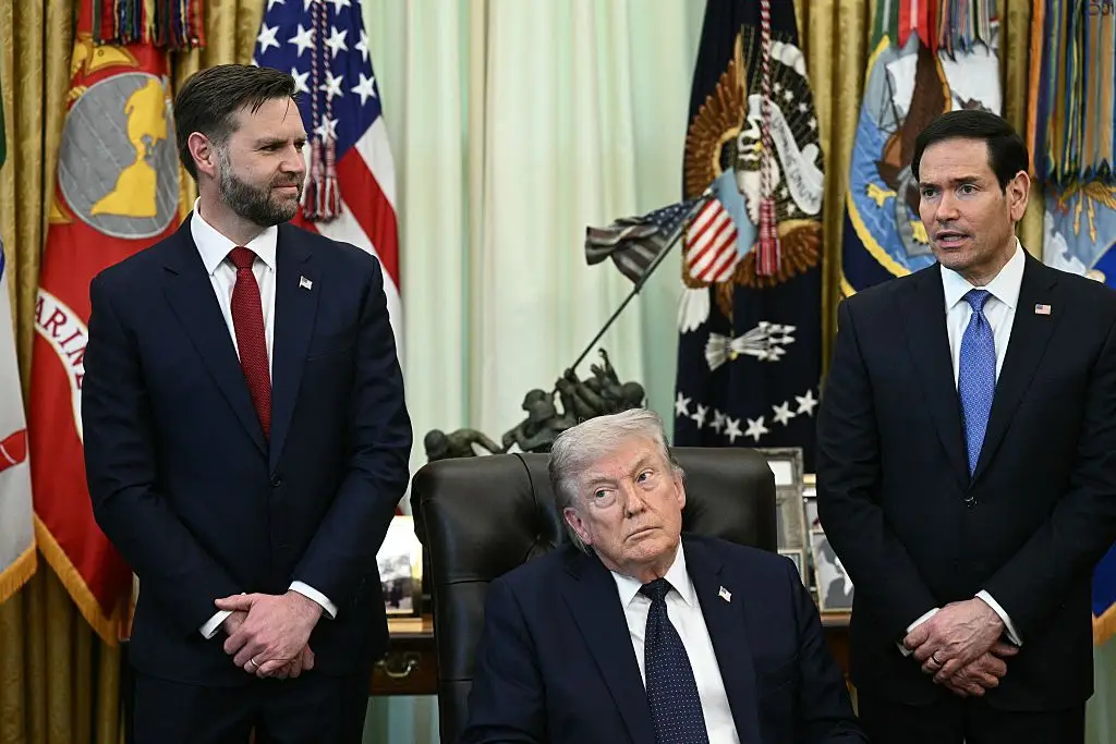 Trump floated the idea of Rubio and Vance being the 2028 successors (Brendan SMIALOWSKI / AFP via Getty Images)