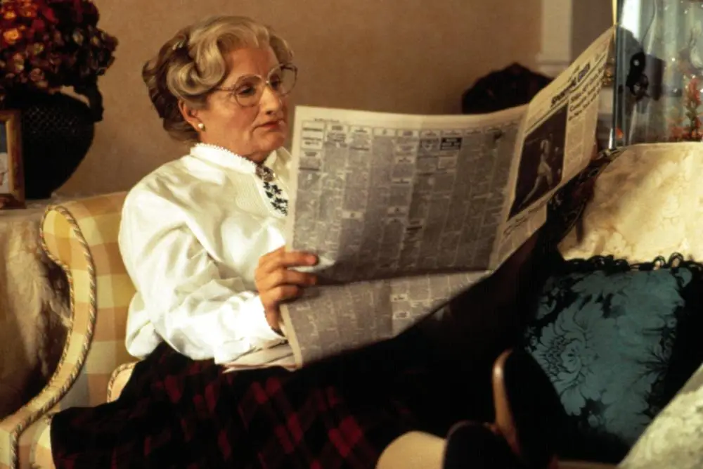 Robin Williams in Mrs. Doubtfire (20th Century Fox)